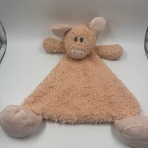 Nat & Jules Pink Pemberley Pig Lovey Textured Blanket Plush Toy Stuffed Animal